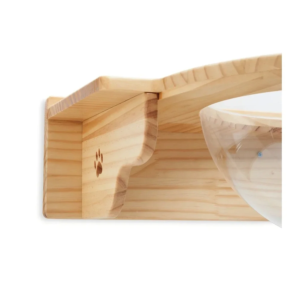 Thaynards Dalton Wall Mounted Wooden Cat Perch - Wood Cat Perch